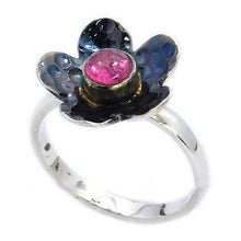Load image into Gallery viewer, FLOWER / TOURMALINE RING
