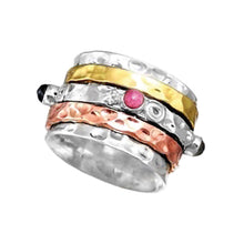 Charger l'image dans la galerie, JONC DE MÉDITATION / MULTI PIERRES