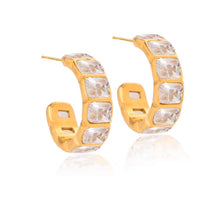 Charger l'image dans la galerie, Adèle boucles d oreilles zircons carrés