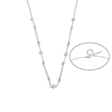 Load image into Gallery viewer, Amelie, stainless steel necklace with zircons