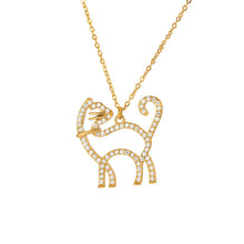 Load image into Gallery viewer, Mya, cat zircon necklace