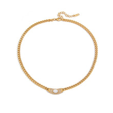 Load image into Gallery viewer, Lili, white stone zircon necklace