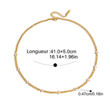 Charger l'image dans la galerie, Corinne, collier chaine neuf zircons