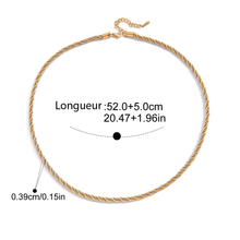 Charger l'image dans la galerie, Joy, collier chaine torsadé or et argent