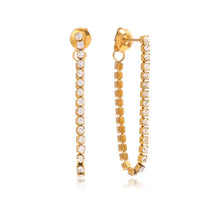 Charger l'image dans la galerie, Alice boucles d'oreilles zircons pendant