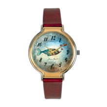 Charger l'image dans la galerie, Montre femme tendance fini or rose et acier inoxydable/ POISSON COEURS