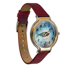 Charger l'image dans la galerie, Montre femme tendance fini or rose et acier inoxydable/ POISSON COEURS