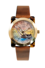 Load image into Gallery viewer, Nautical travel woman watch | SAILING SHIP