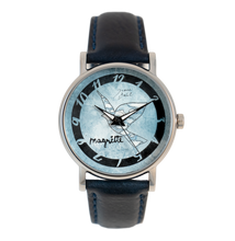 Charger l'image dans la galerie, Montre homme acier inoxydable bracelet cuir | MAGRITTE