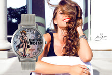 Load image into Gallery viewer, Women's fashion stainless steel strap watch | Crystal ball