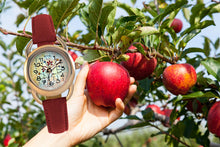Load image into Gallery viewer, Women's natural vegan leather watch/ FIELD FLOWERS