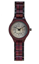 Load image into Gallery viewer, Men's watch in exotic wood | ARABIC AND ROMAN FIGURES