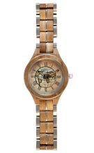Load image into Gallery viewer, Men's watch in exotic wood | ROUND EARTH MAPPEMONDE