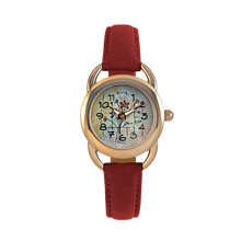 Load image into Gallery viewer, Women's natural vegan leather watch/ FIELD FLOWERS
