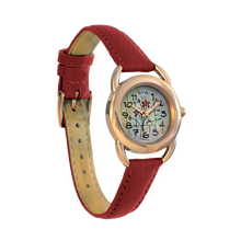 Load image into Gallery viewer, Women's natural vegan leather watch/ FIELD FLOWERS