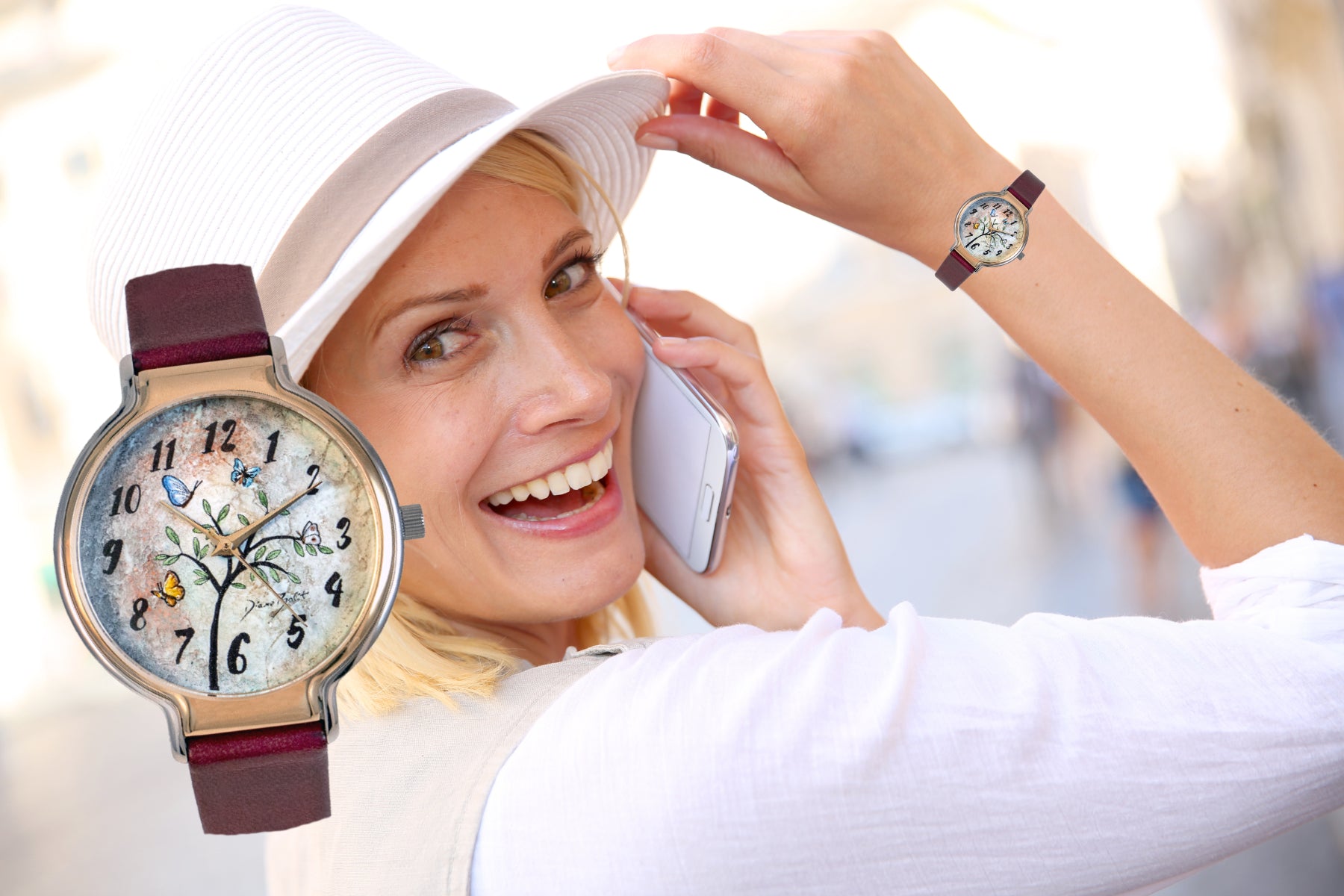 Montre Femme Deux Tons Acier Inoxydable