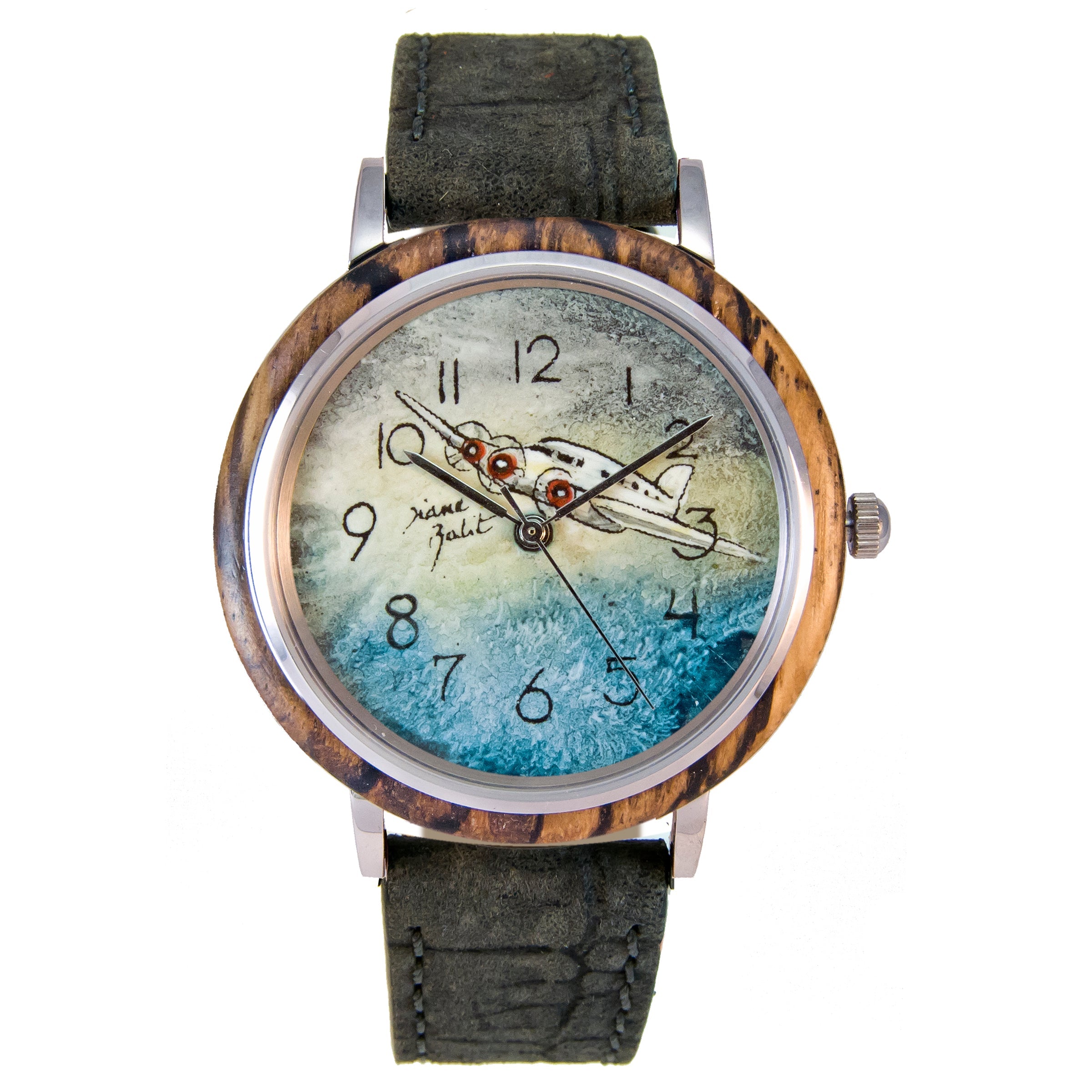 Montre Homme Boitier en Bois