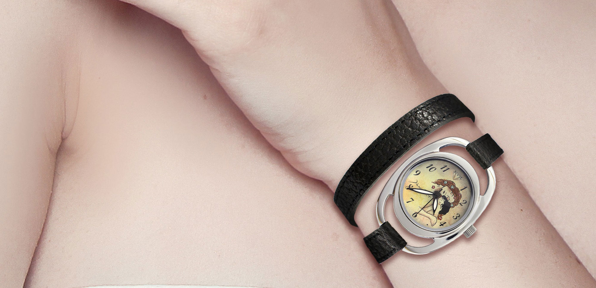 Montre Femme Bracelet Double