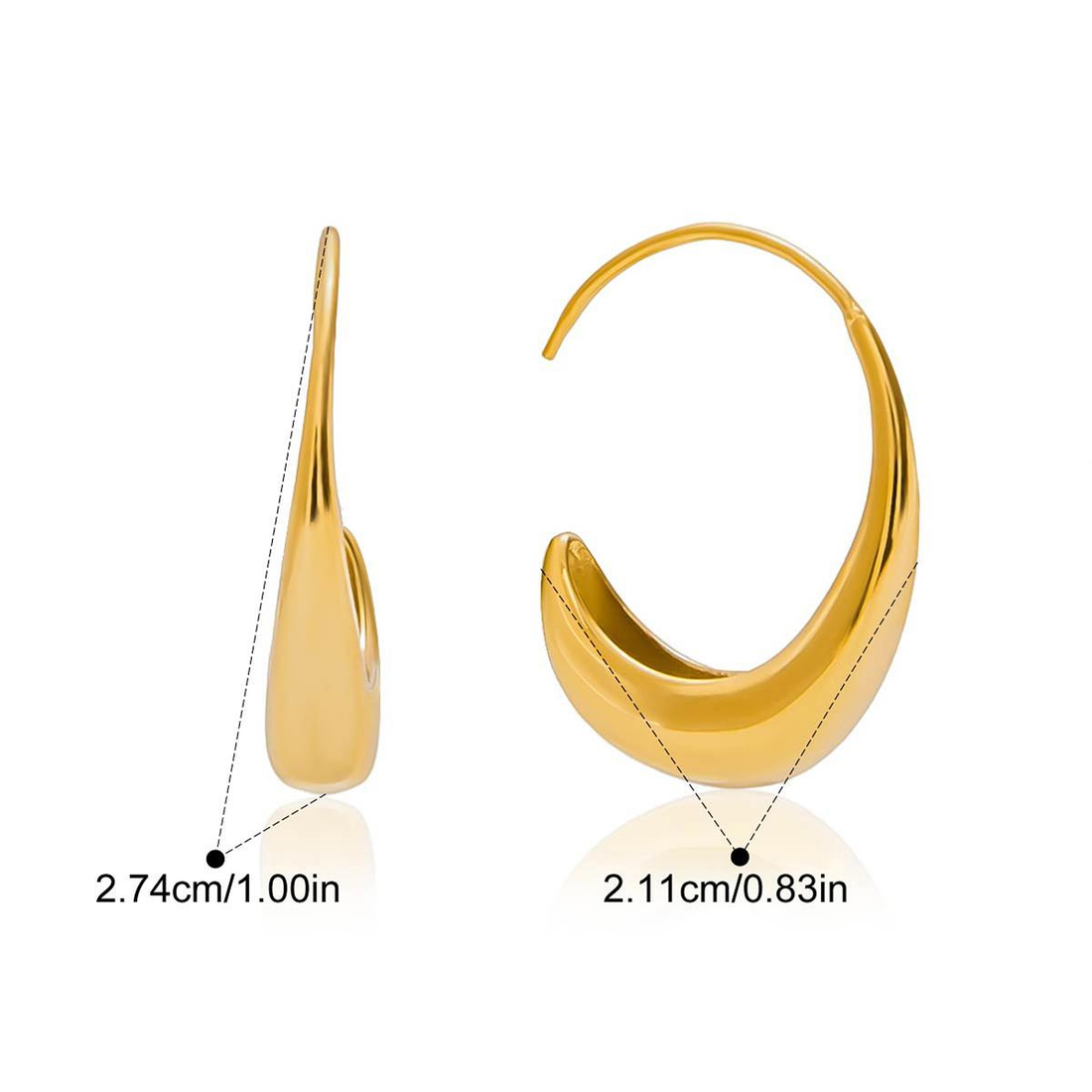 Léonore boucles d'oreilles originale fashion