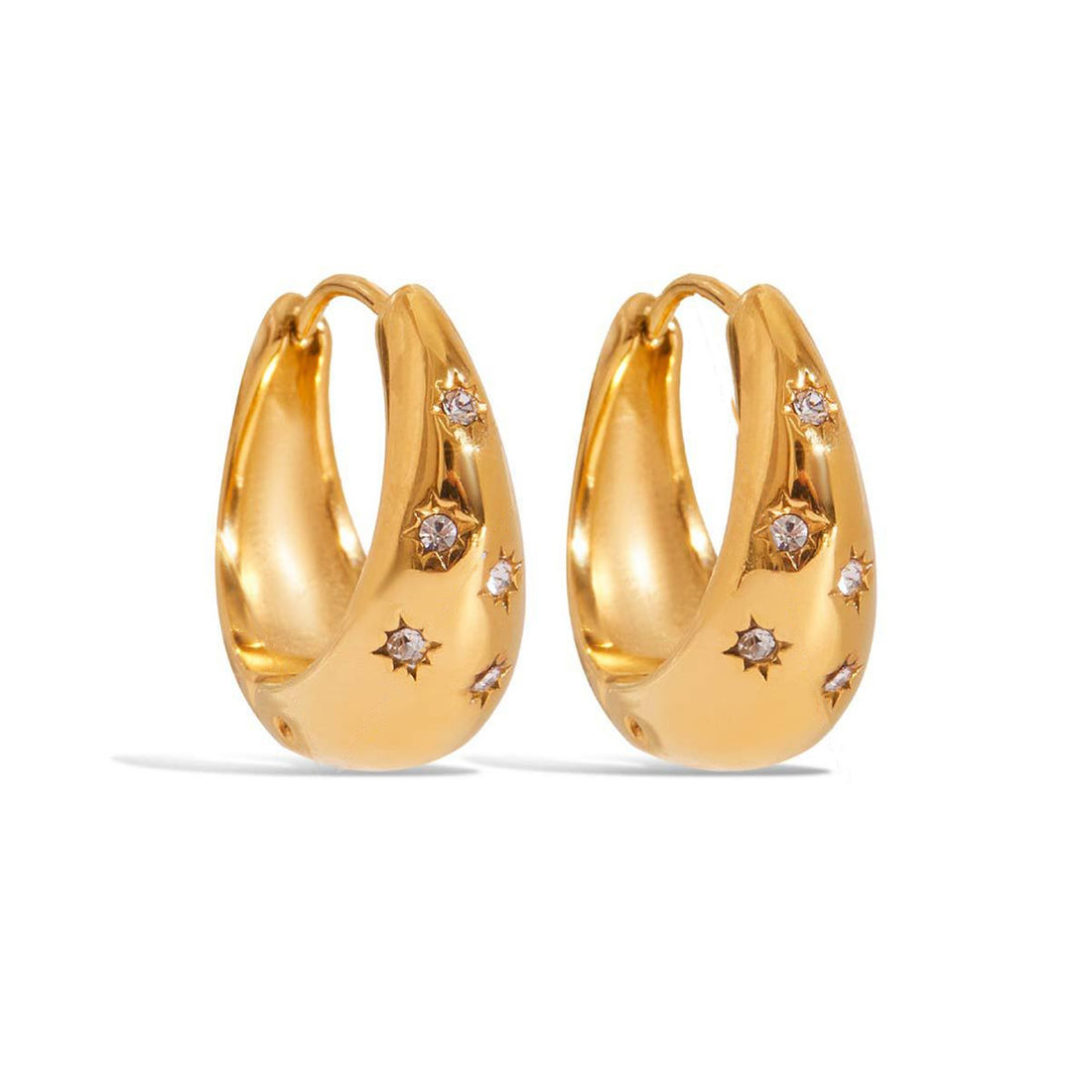 Constance boucles d oreilles cristaux étoilés