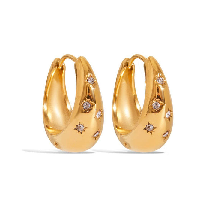 Constance boucles d oreilles cristaux étoilés