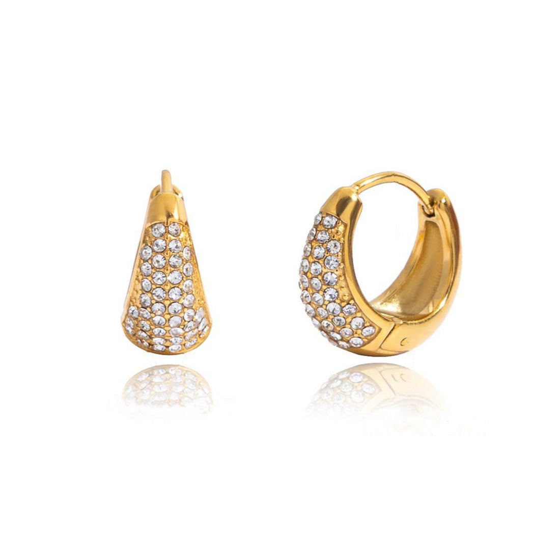 Julia boucles d'oreilles anneaux zircon