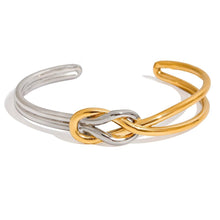 Charger l'image dans la galerie, Arya bracelet solid deux tons aux noeux marin
