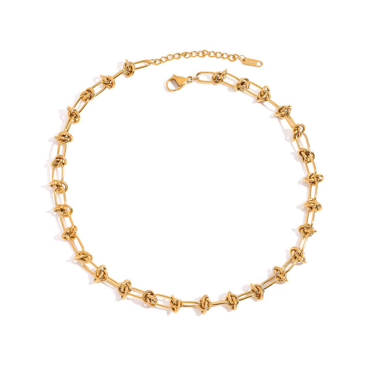 Isadora, collier chaine vintage à noeux