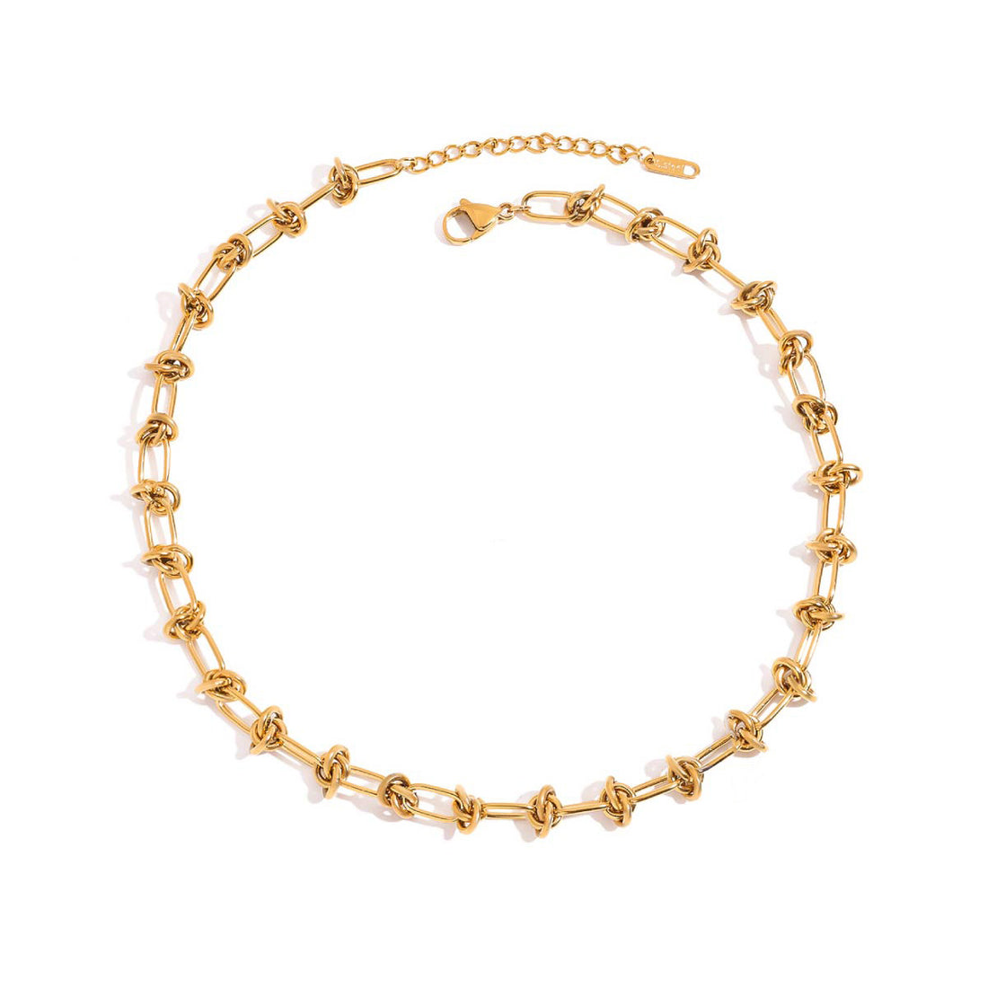 Isadora, collier chaine vintage à noeux