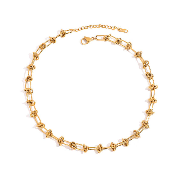 Isadora, collier chaine vintage à noeux