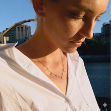 Load image into Gallery viewer, Barbara, necklace, stars, zircons
