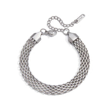 Charger l'image dans la galerie, Celeste, bracelet en  maille de cote acier inoxydable
