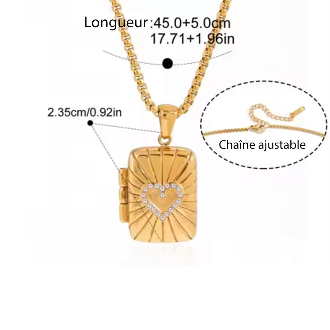 Valentine,collier tarrot  medaillon photo
