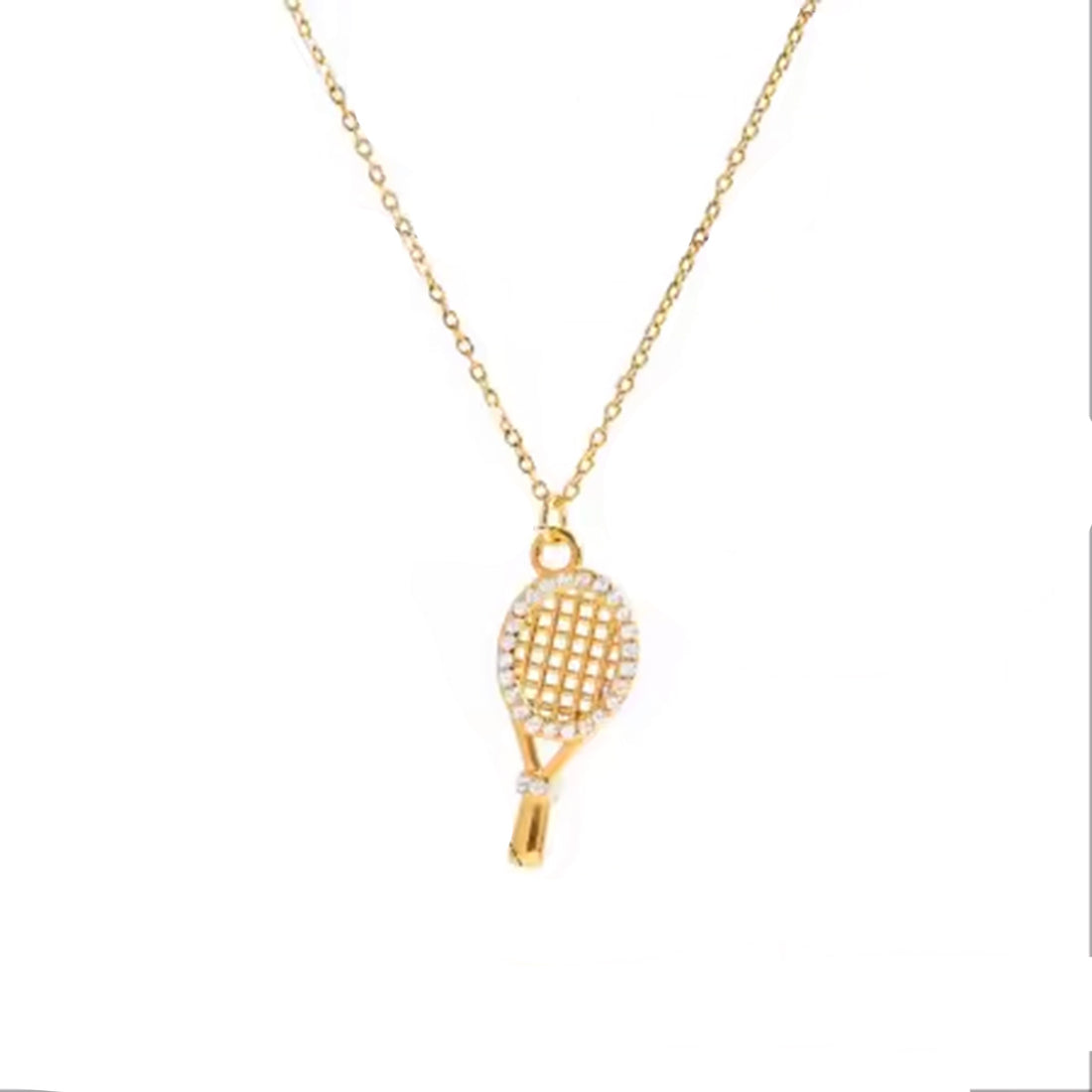 Clémence, collier raquette de tennis