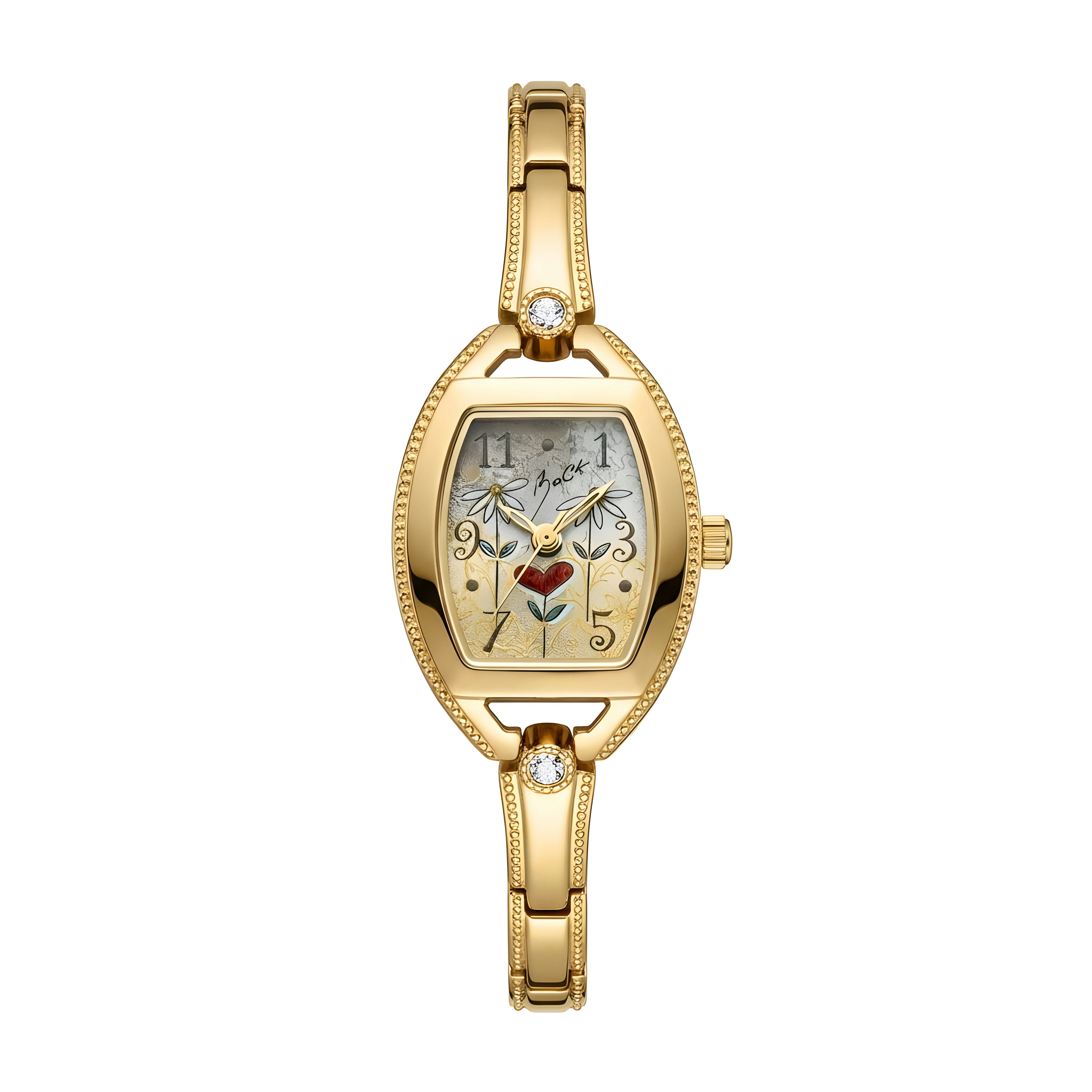 MONTRE RÉTRO / MARGUERITES / COEUR