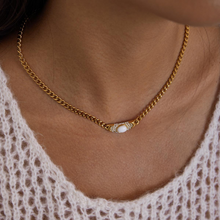 Load image into Gallery viewer, Lili, white stone zircon necklace
