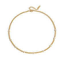 Charger l'image dans la galerie, Corinne, collier chaine neuf zircons
