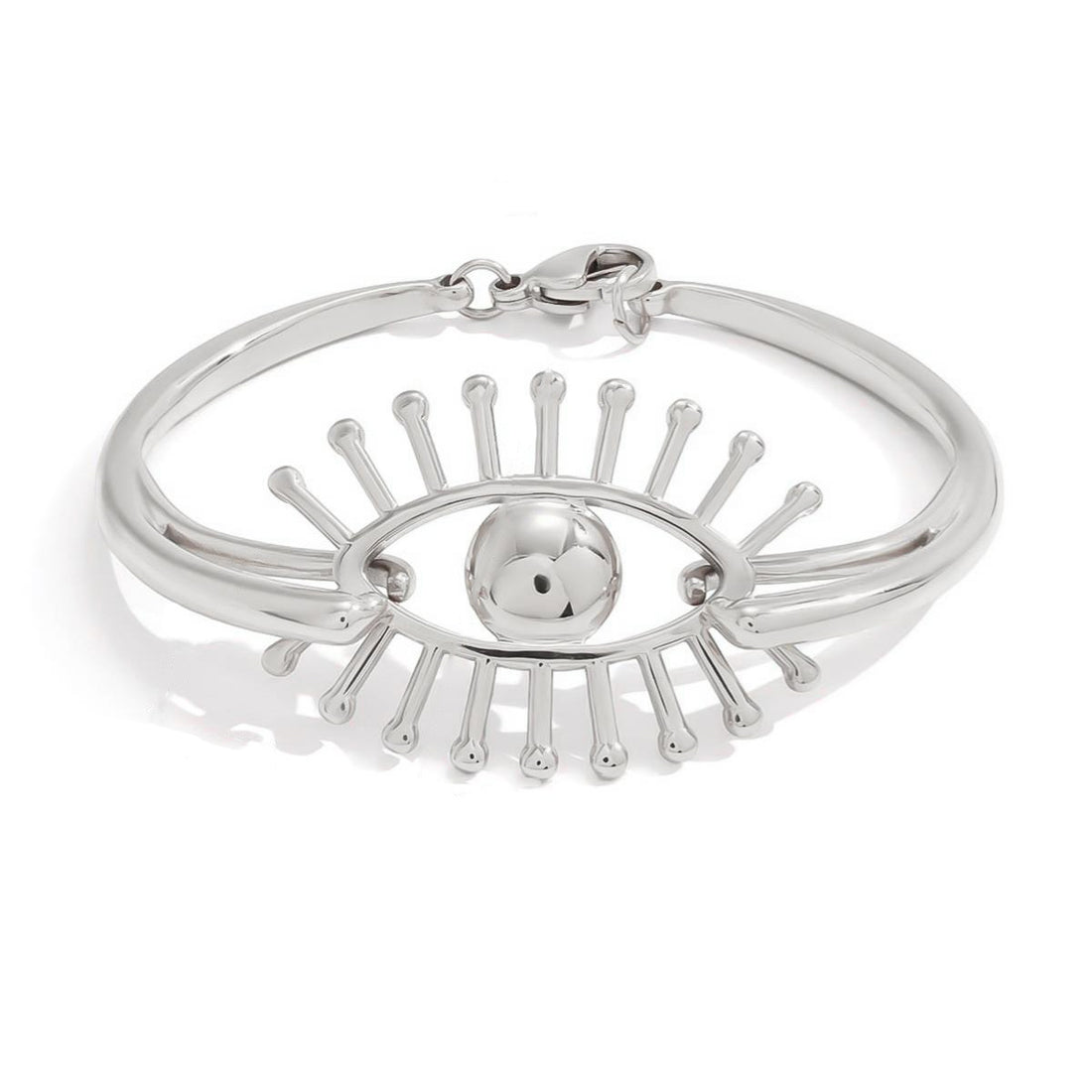 Lucille, bracelet acier inoxydable oeil
