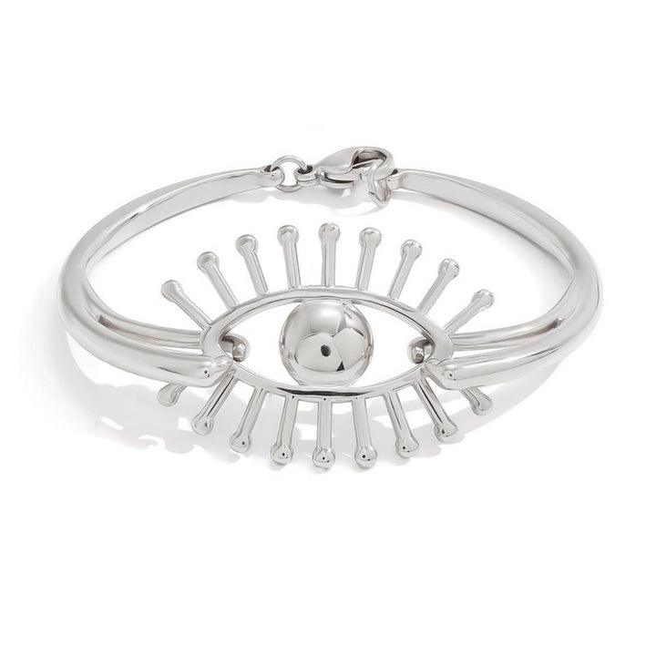 Lucille, bracelet acier inoxydable oeil