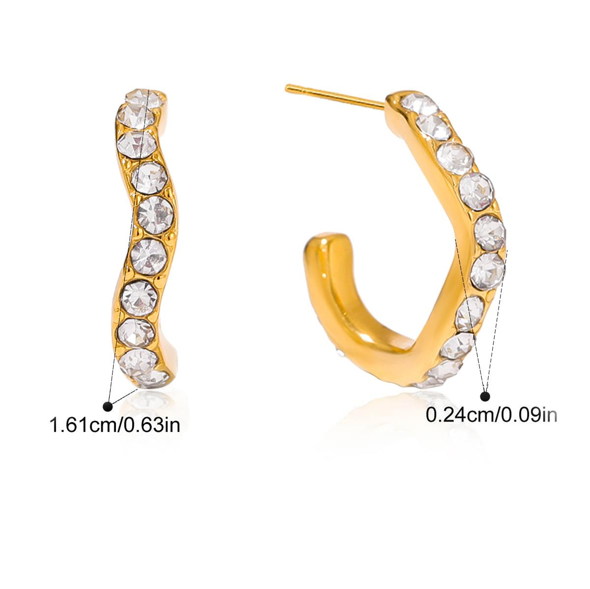 Celestine boucles d'oreilles anneau zircons