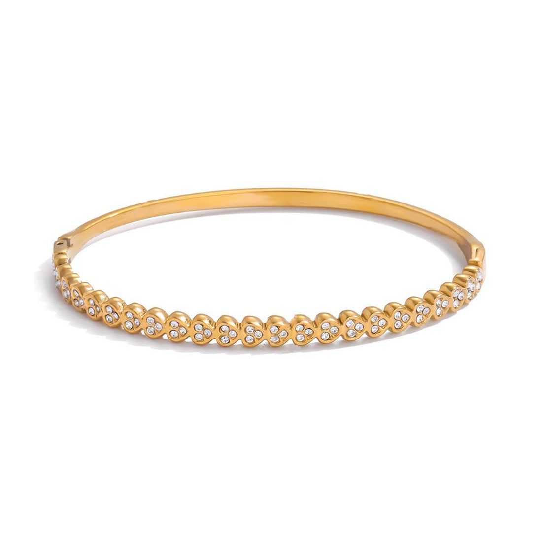 Cybèle, bracelet rigide or plaqué 18 kt