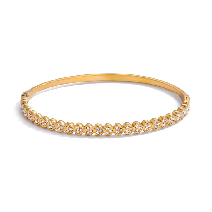 Cybèle, bracelet rigide or plaqué 18 kt