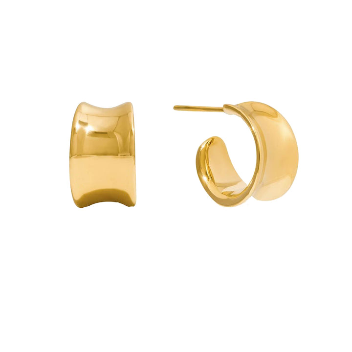 Mila, anneaux plaqué or 18 carat moderne
