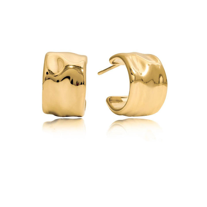 Melissa anneaux plaqué or 18 carat , tendance