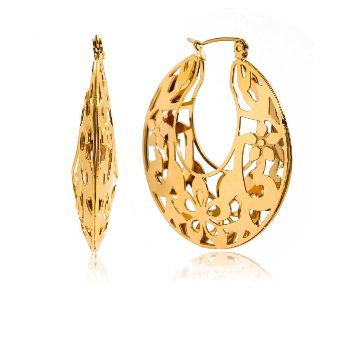 Alma boucles d'oreilles vintage florale