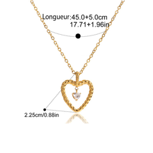 Load image into Gallery viewer, Charlotte, Double Heart Pendant Necklace

