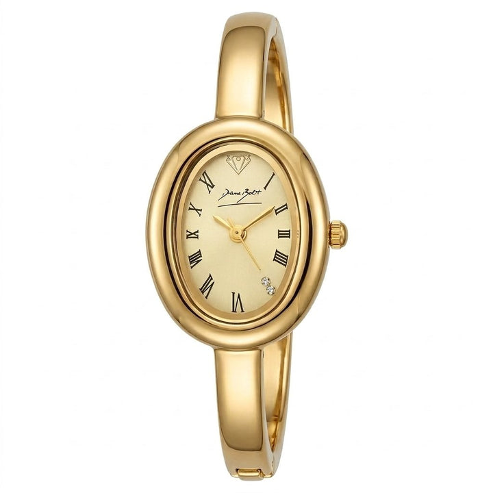 Montre ovale rétro finit or 18 carat