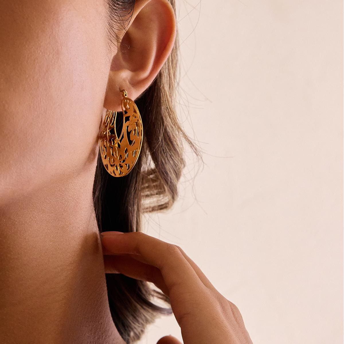 Alma boucles d'oreilles vintage florale