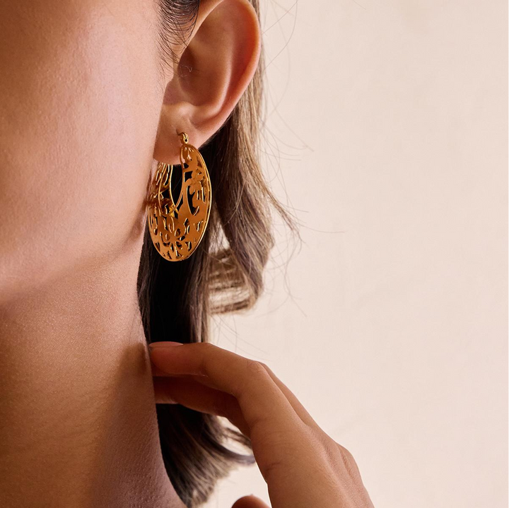 Alma boucles d'oreilles vintage florale