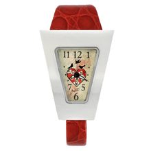 Load image into Gallery viewer, Stainless steel ladies watch with leather strap | BIRDS HEART
